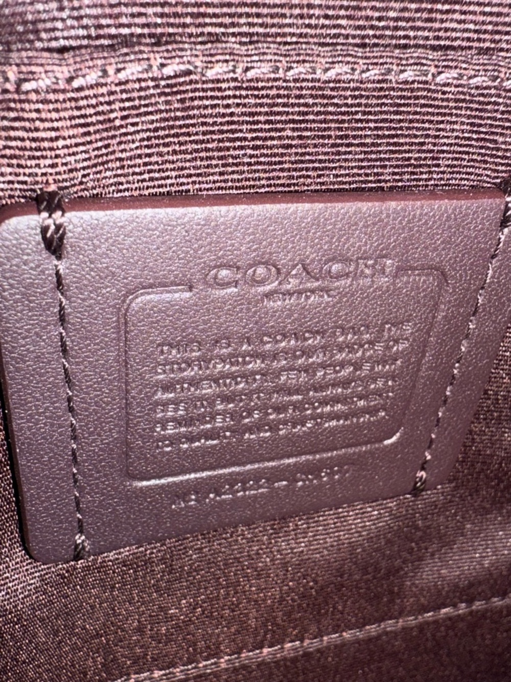 Y2K Coach Pink Mini Rowan File Pink Butterfly Daisy Floral Crossbody Bag Hangtag - Picture 9 of 13